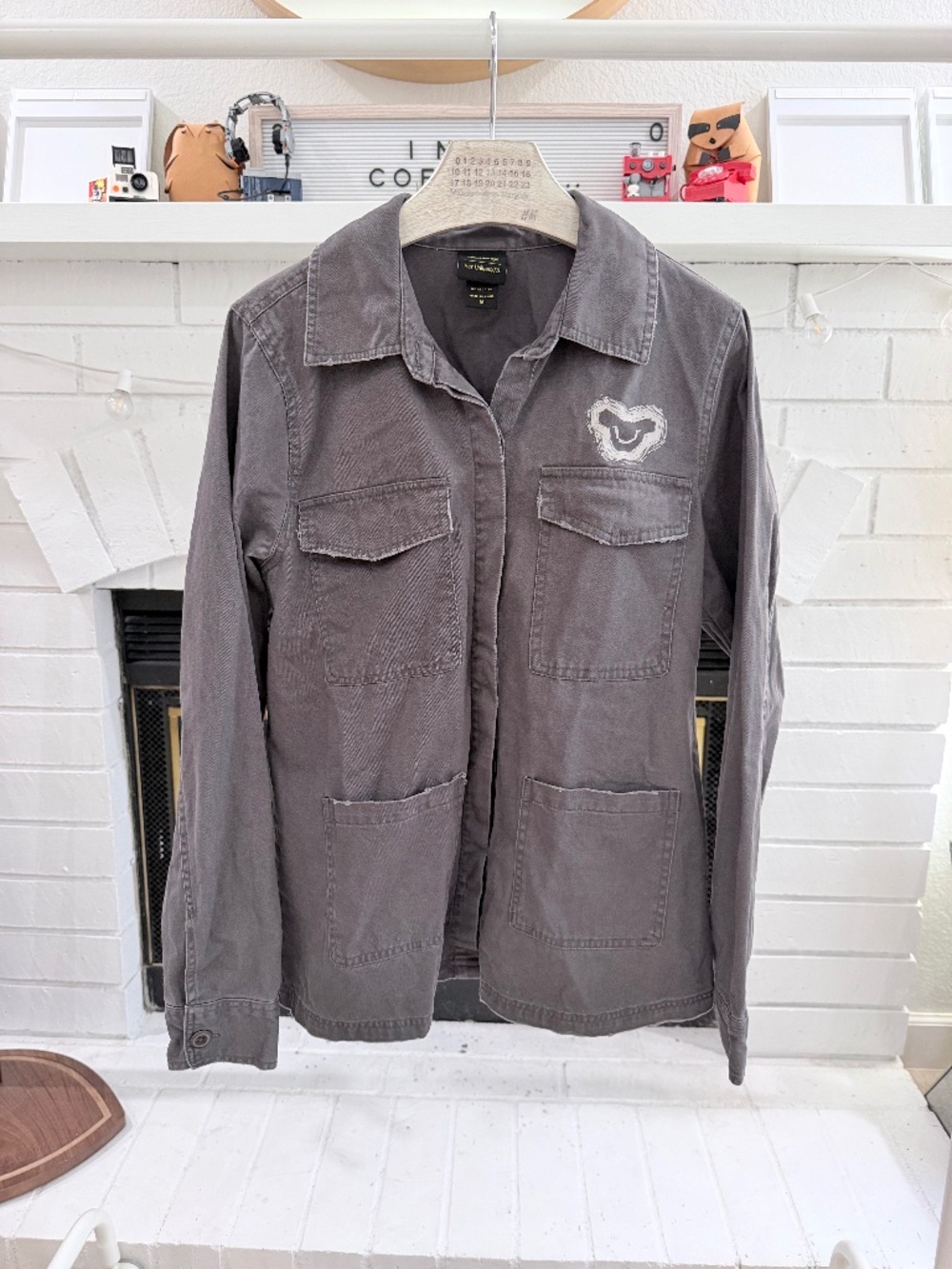 Disney The Lion King Her Universe Destructed Cargo Jacket - Gray